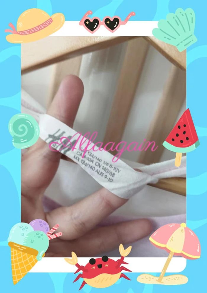 T-shirt poncho chevaux h&M 8/10ans - photo numéro 7