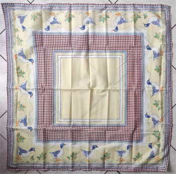 Nappe alsacienne motif canards 1x1 m