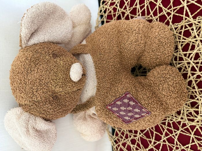 Vintage doudou peluche lapin Jemini