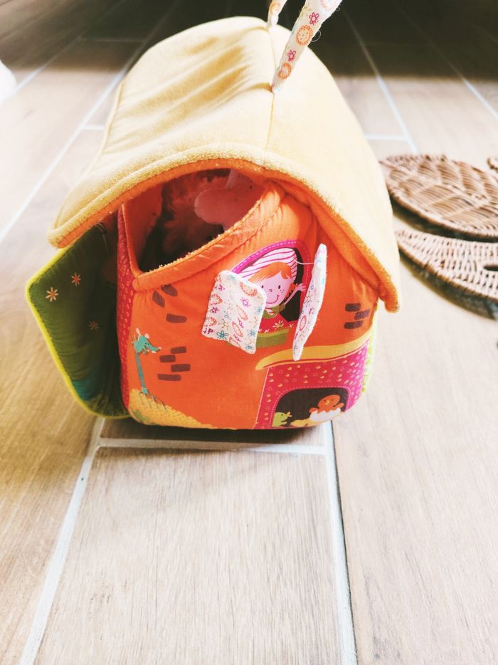 🐮Jeu d'éveil Ferme à transporter avec animaux en peluche/tissu marque Lilliputiens - photo numéro 4