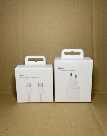 #Chargeur adaptateur 20W + Câble USB-C vers USB-C 1M#