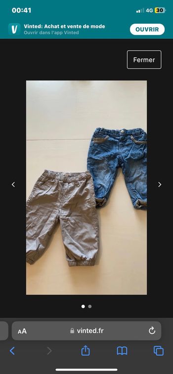 lot pantalon