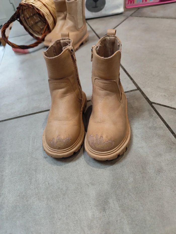 Bottines beige taille 26 - photo numéro 2