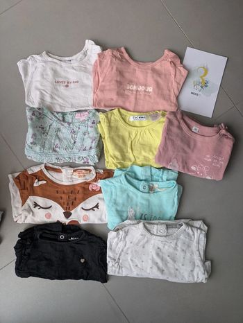 Lot 11 tee-shirt manches longues 3 mois