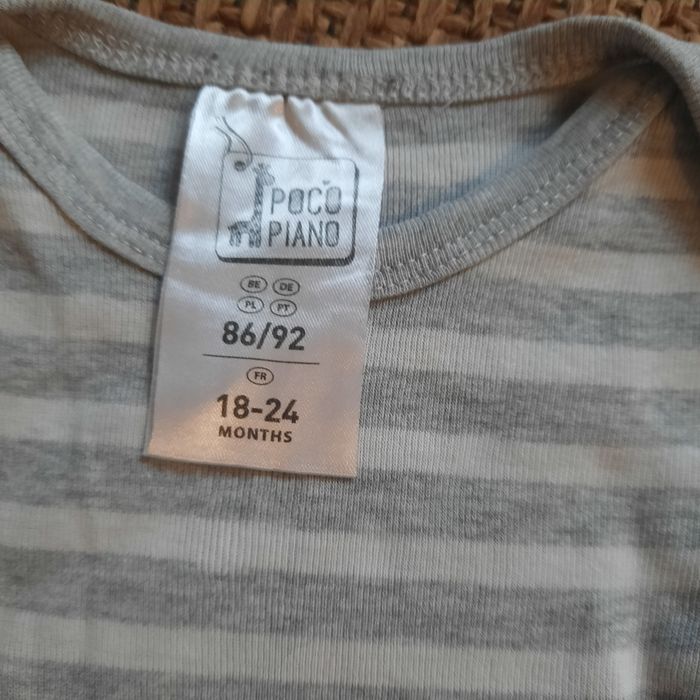 Lot de 3 bodies coton bio Poco Piano 24 mois 86/92 cm - photo numéro 5