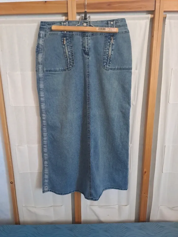 Jupe longue en Jeans