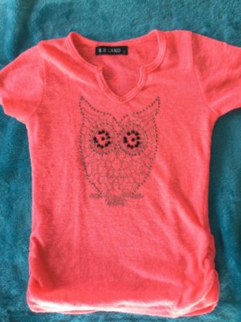 polo tee shirt orange fluo b.b.land  6 ans tbe