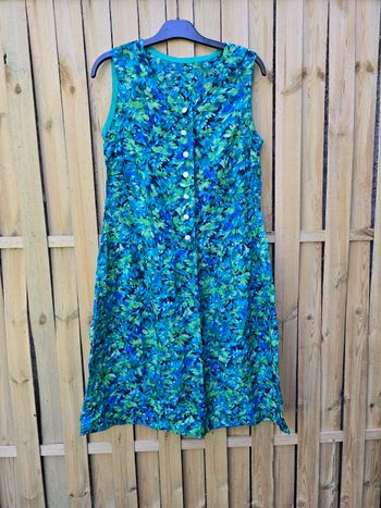 Robe fleurie 🍒fait main Vintage 70🍒taille voir mesures