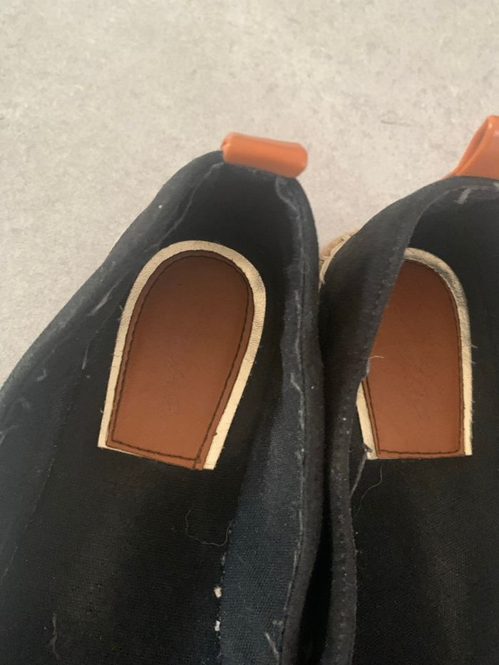 Escpadrilles noir effet daim taille 38 - photo numéro 2