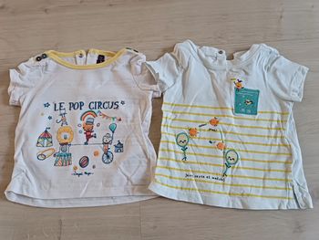 Lot X2 t-shirt sergent major 12 mois