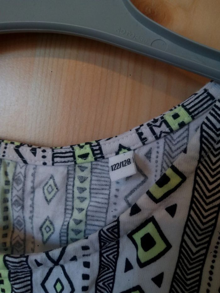 Débardeur ethnique blanc noir jaune - photo numéro 3