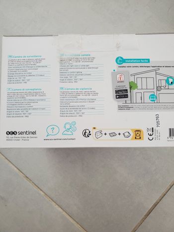 Caméra extérieur connecté wifi avec file