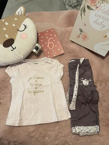 Ensemble tee-shirt + pantalon 6M