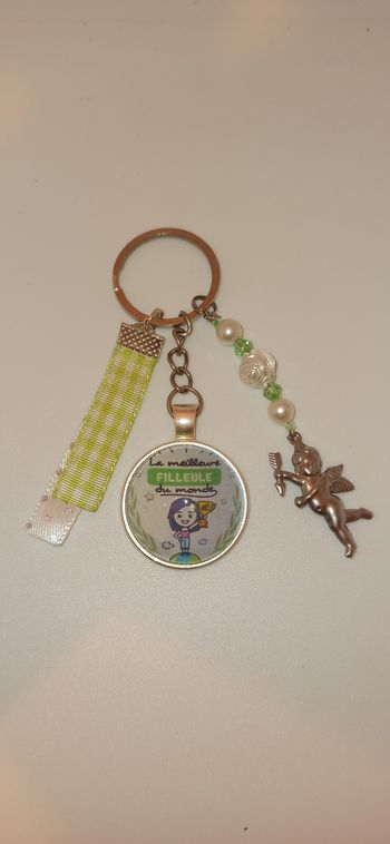 Porte clé filleule " La meilleure filleule du monde"