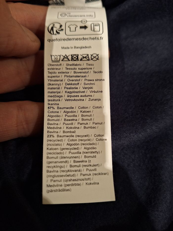 Sweatshirt molletonné neuf bleu Marine Pier One XL - photo numéro 5