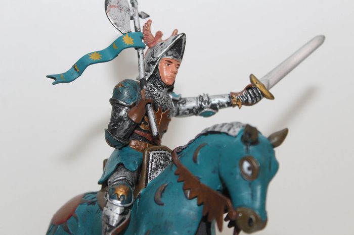 Figurine Chevalier + Cheval - Plastoy - photo numéro 2