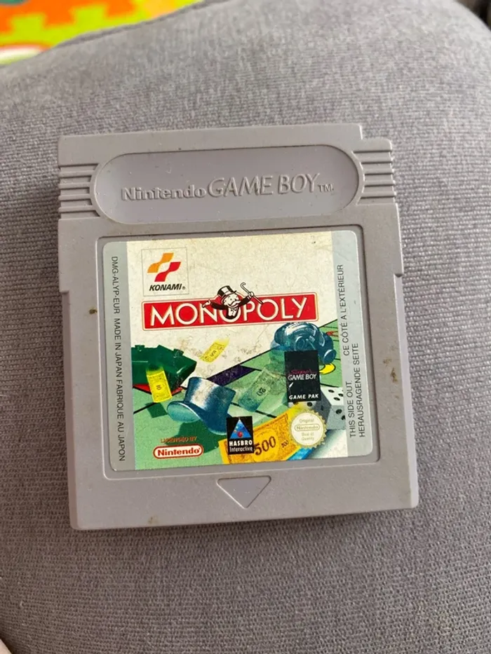 Monopoly game boy color jeu retro