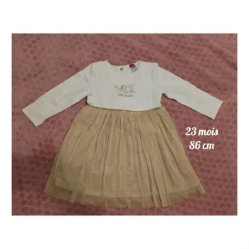 Robe Orchestra tulle doré 23 mois