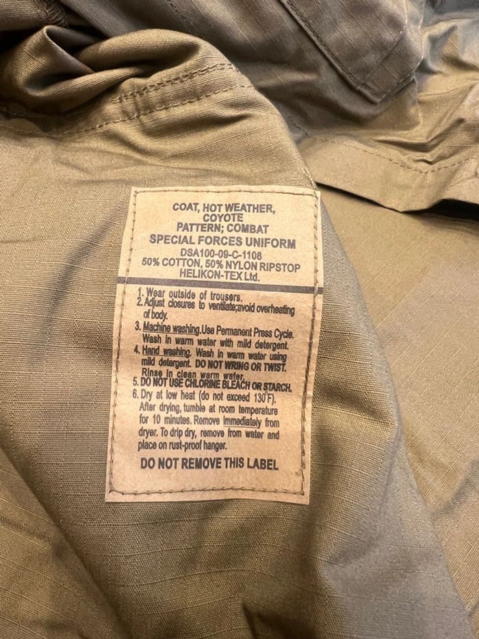 Helikon veste sfu ripstop combat taille xl coyotte nef - photo numéro 4