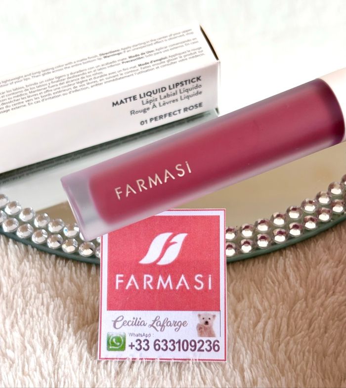 Labial líquido efecto mate Perfect Rose Farmasi - photo numéro 2