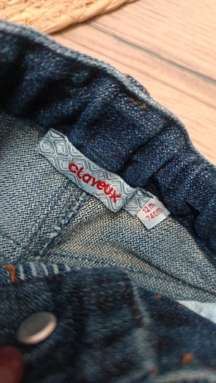Jeans 12 mois 74 cm Clayeux - photo numéro 3