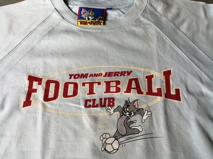 T shirt bleu ciel 10 ans Tom and Jerry - photo numéro 2