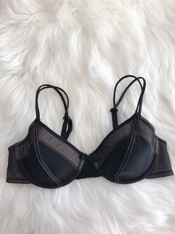 Soutien gorge noir et beige