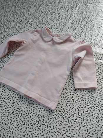 Joli haut bébé col Claudine – 6 mois – Gémo Baby