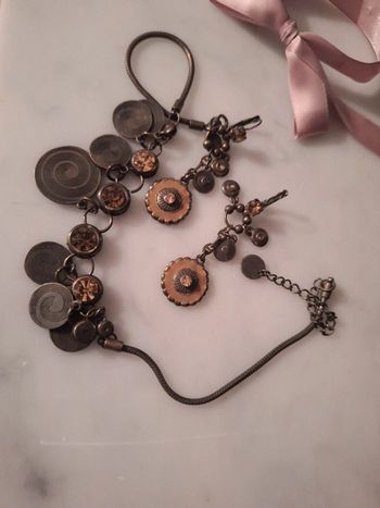 Collier et boucles d'oreilles Axelle création