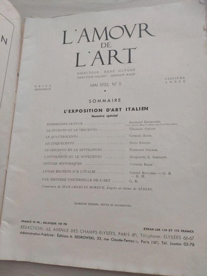 Livre 1935 histoire guide de l'art italien à l'exposition du petit palais spécial amour art - photo numéro 4