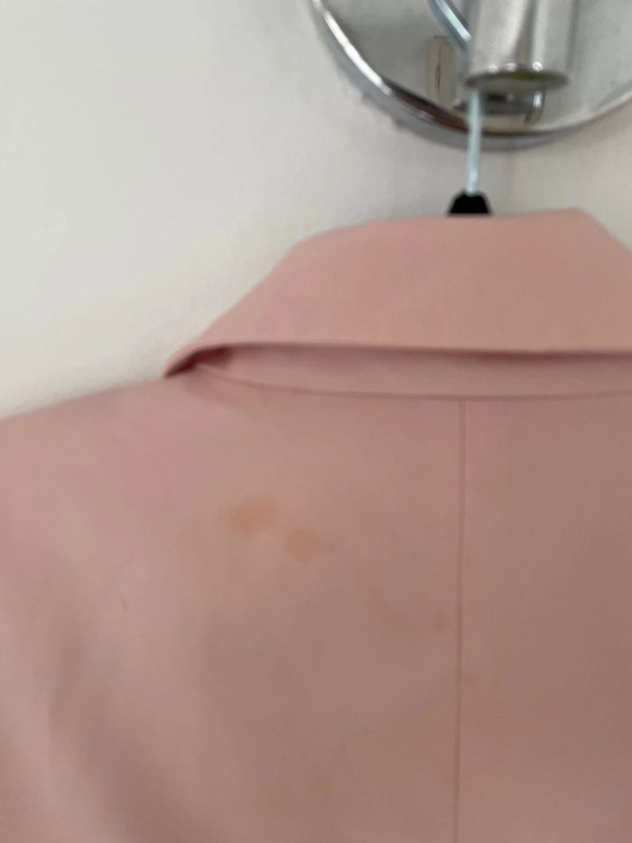 Veste blazer façon smoking rose pour femme - photo numéro 4