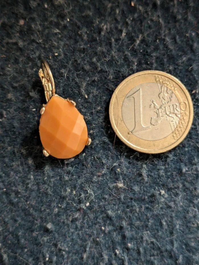 Boucles dormeuses oranges - photo numéro 2