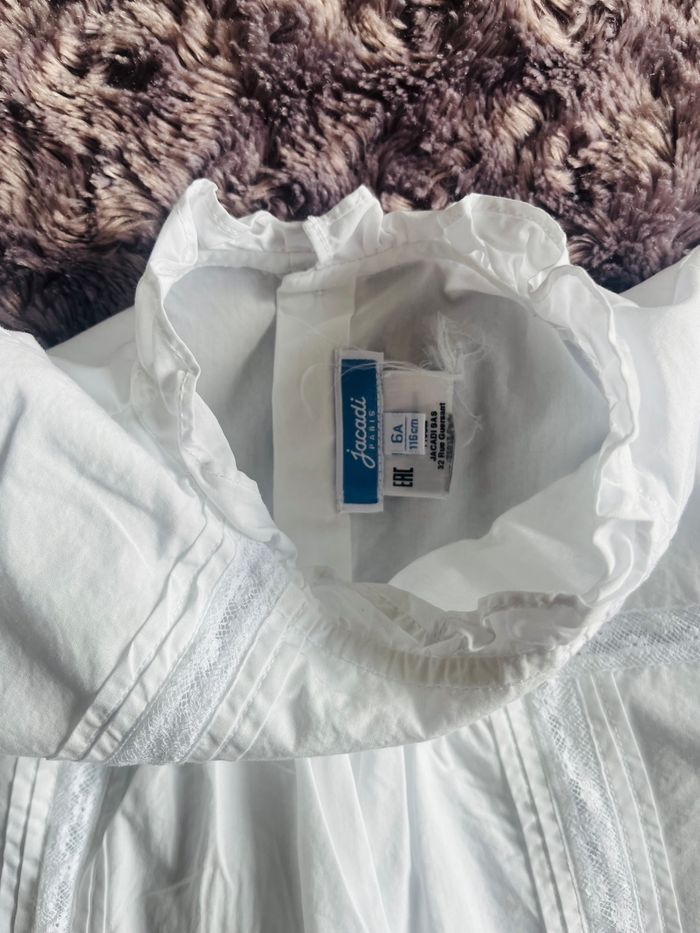 Blouse Jacadi 6ans blanche - photo numéro 6