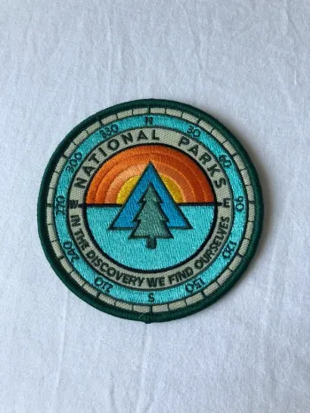Écusson patch brodé parcs nationaux neuf