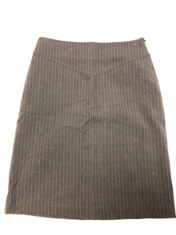 Mini jupe tailleur rayure noir blanc