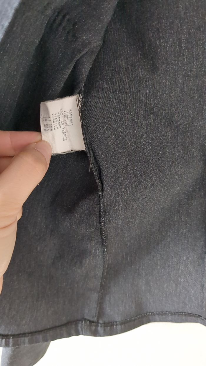 Chemise stretch grise 14 ans - photo numéro 4