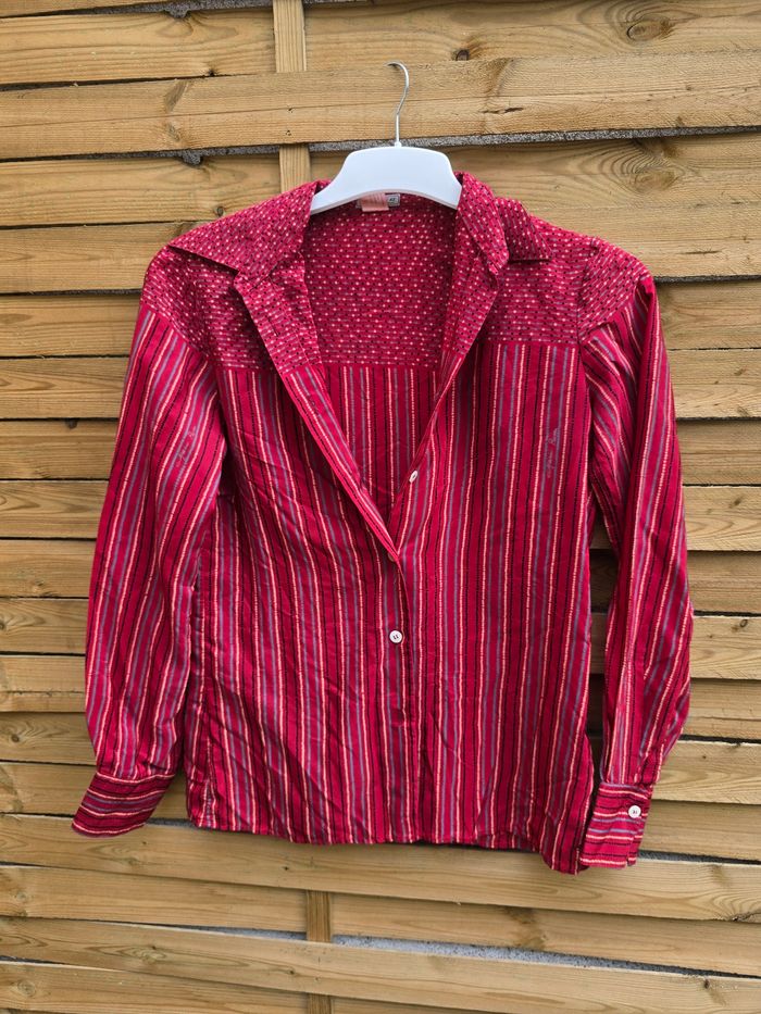 Chemise 🍒vintage 70 Ebe créazioni 🍒taille convient d'un 36 au 38 - photo numéro 5