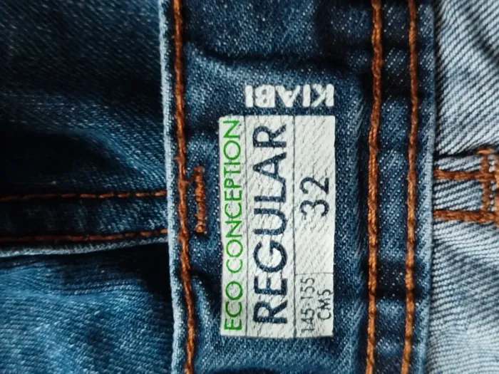 Bermuda en jean bleu regular Kiabi taille 12 ans - photo numéro 3