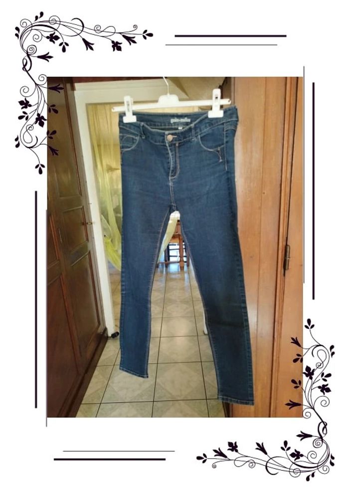 Jeans bleu foncé coton Grain De Malice M/38 - photo numéro 8