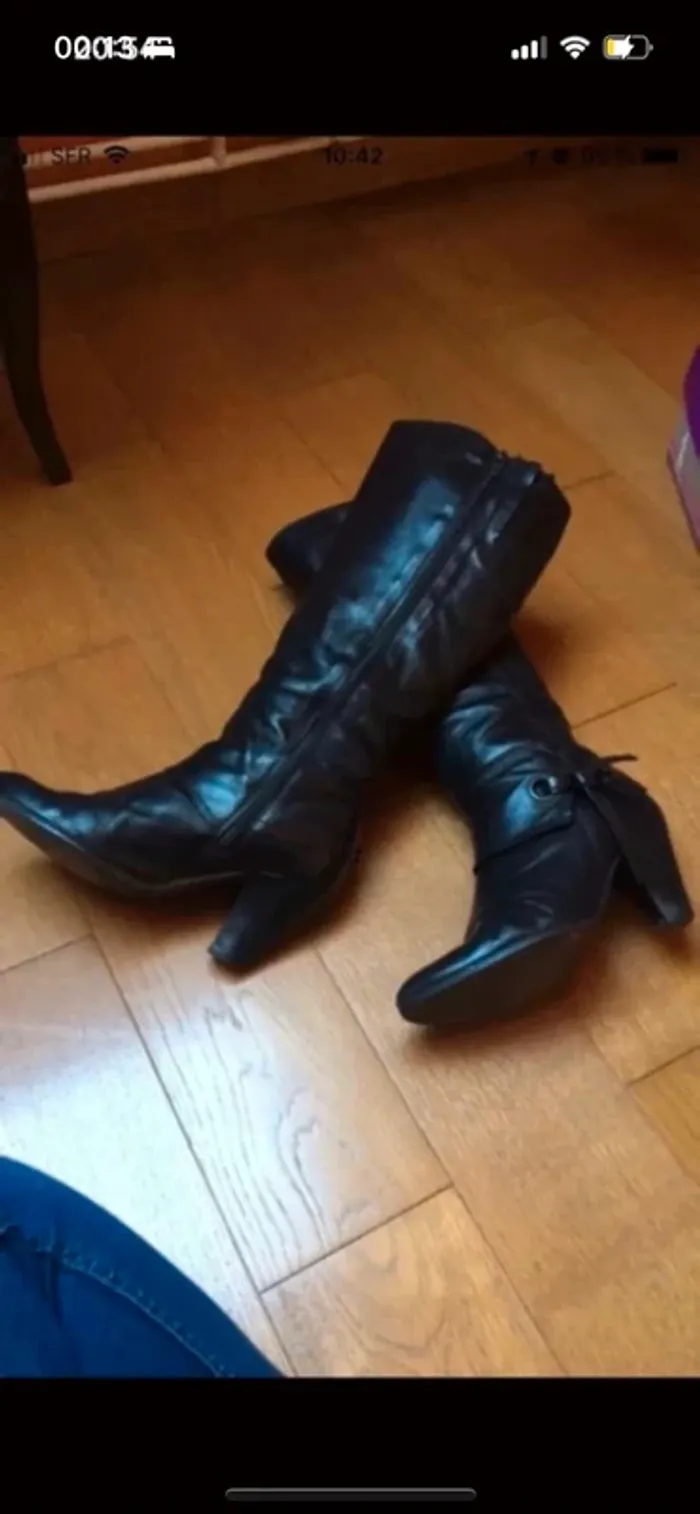 Bottes hautes noir - photo numéro 2