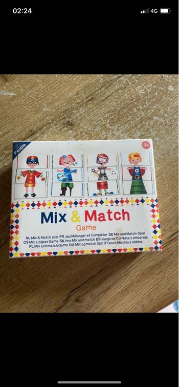 Jeux de société mix & mach game