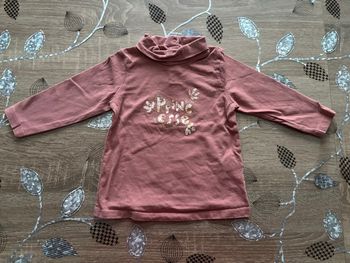 Haut manches longues col roulé