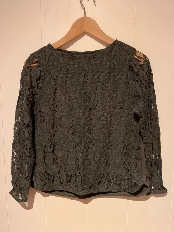 Sweat kaki dentelle