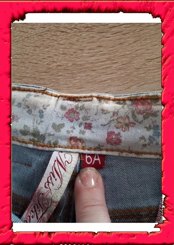 Jeans effet usée taille ajustable 6 ans - photo numéro 6