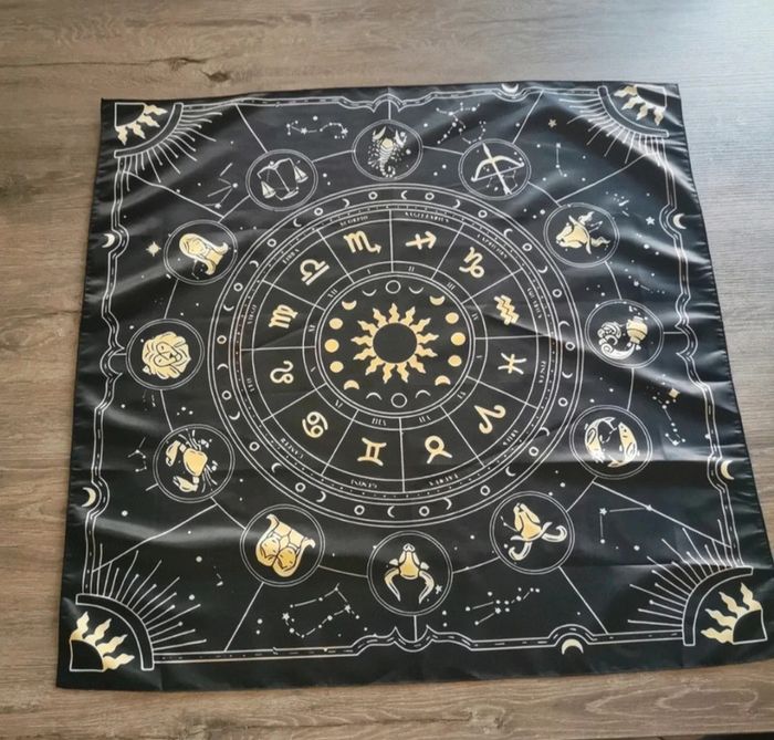 Nappe de tarot ou divinatoire astrologie grand format