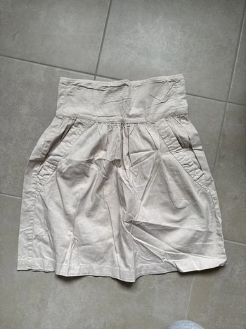 Jupe beige à poches