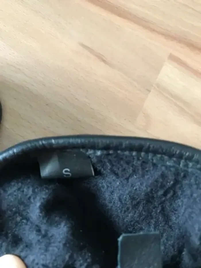 gants cuir marque shilton noir homme S logo sur un doigt - photo numéro 2