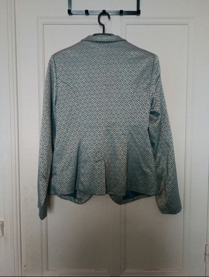 Veste bleu et dorée - photo numéro 2