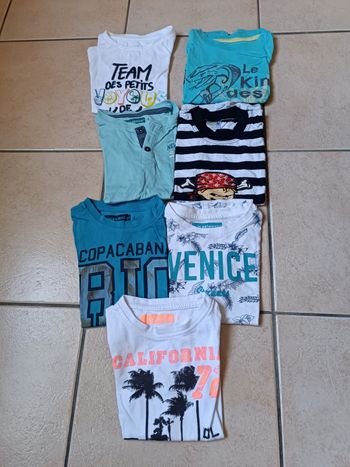Lot de 7 tee shirts 4 ans