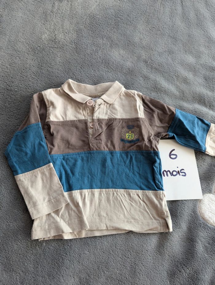 Polo manches longues - 6 mois - Pik Ouic